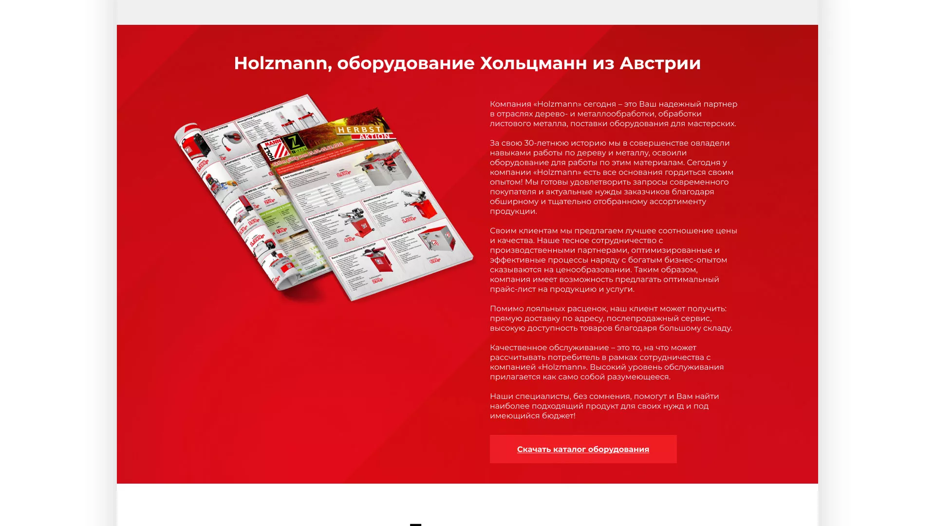 Создание сайта компании «HOLZMANN Maschinen GmbH» в Спасске-Рязанском
