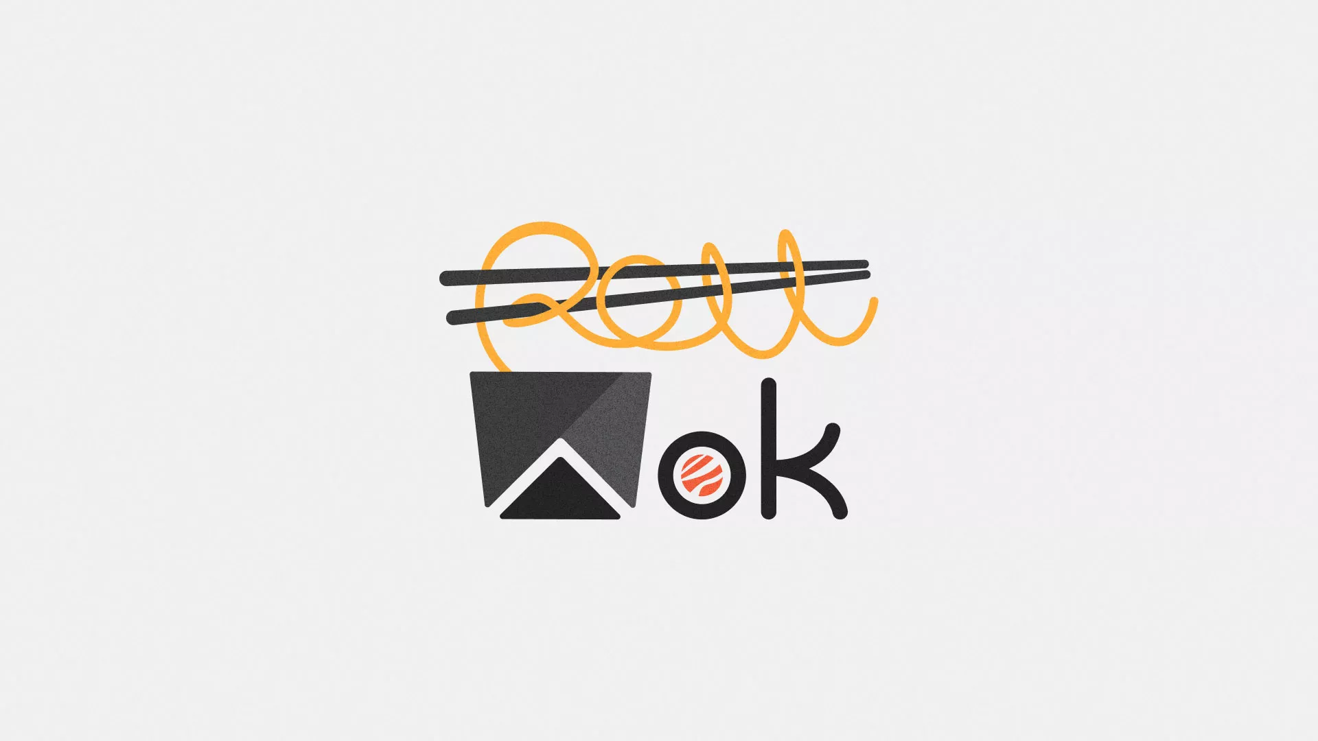 Разработка логотипа в Спасске-Рязанском для суши-бара «Roll Wok Club»