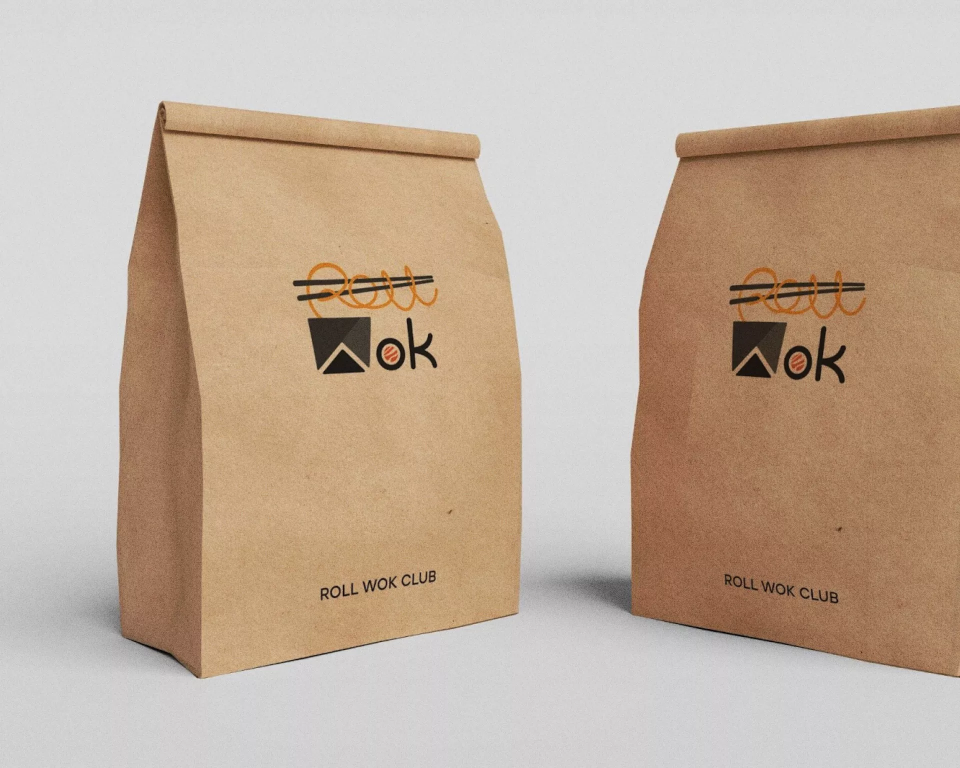 Создание дизайна упаковки суши-бара «Roll Wok Club» в Спасске-Рязанском